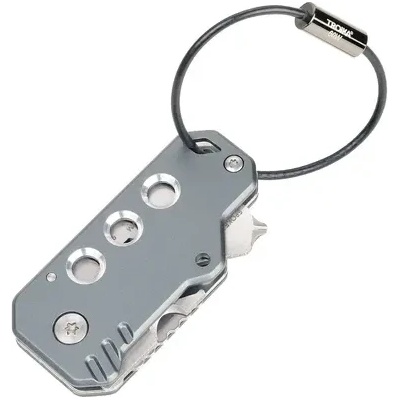 TROIKA Многофункционален инструмент/ключодържател Troika - KEYTOOL, сив (KTL40/GY)