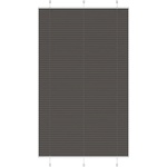 vidaXL Плисирана щора черна 115x200 cm Ширина на плата 114, 4 cm (4015163)