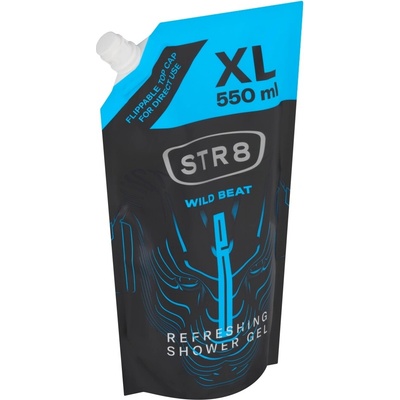 STR8 Wild Beat sprchový gél náhradná náplň pre mužov 550 ml
