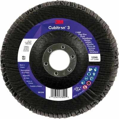 3M Cubitron 3 Lamelový kotouč 125 x 22,23 mm 40 7100379332
