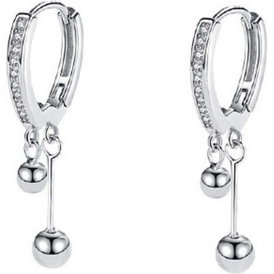 Silenti Jewelry Сребърни обеци "Махало