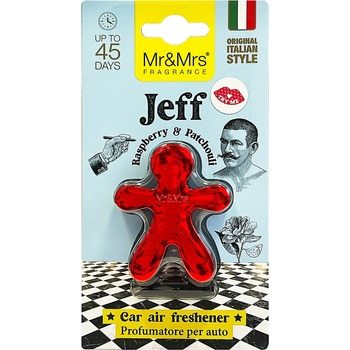 Mr&Mrs Fragrance Jeff Chrome Raspberry & Patchouli автомобилен аромат