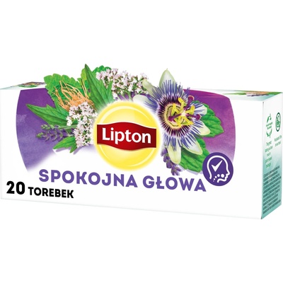 Lipton Pokojná Hlava medovka valeriána levanduľa 20 x 1,3 g