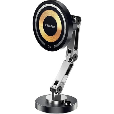 Essager Магнитна поставка за кола с безжично зареждане 15W - черна (EZJWX-SN01-Z)