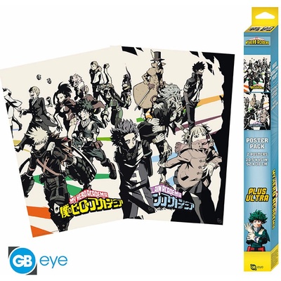 MY HERO ACADEMIA - Set 2 Posters Chibi 52x38 - Heroes/Villains x4, GBYDCO384