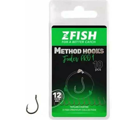 ZFISH Háčky Method Feeder PRO 1 Ve. 12