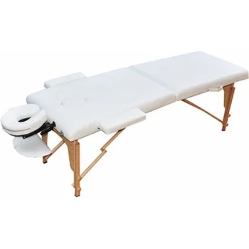 ZENET Преносима масажна кушетка Zenet ZET-1042 размер L, Дървена бяла (1042-l-wh)