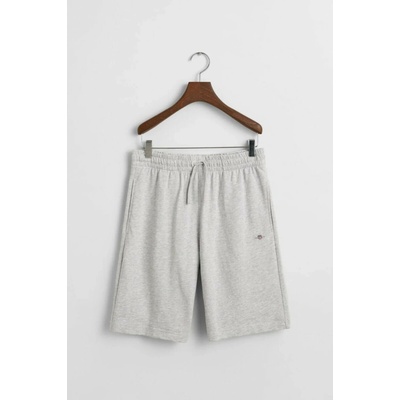 GANT SHIELD COTTON SLUB shorts light grey MELANGE