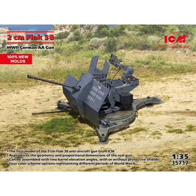 ICM 2cm FlaK 38 German AA Gun 1:35