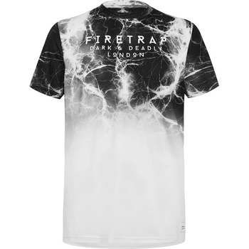 Firetrap Мъжка тениска Firetrap Sub T Shirt Mens - Dark Lightning