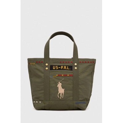 Ralph Lauren Памучна чанта Polo Ralph Lauren в зелено (428907613)