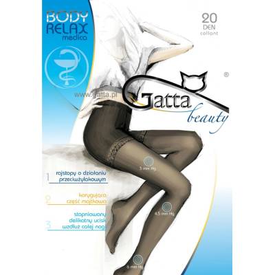 Gatta Dámské punčocháče BODY RELAX MEDICA 20 kouřová