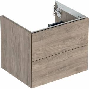 Geberit Стенен шкаф Geberit One, орех American Hickory, 60 см, с 2 чекмеджета (505.261.00.6)