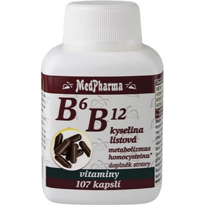 MedPharma B6, B12 a kyselina listová 107 tabliet