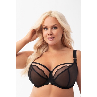 Gorsenia Сутиен с мека чашка в черен цвят ida k900eh-79631-czarny - Черен, размер 75d