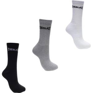 Everlast Мъжки чорапи Everlast 3 Pack Crew Socks Mens - Blk/Gry/Whi