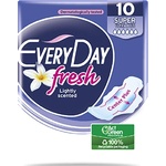 EveryDay Fresh Center Plus Super По-дълги ултратънки дамски превръзки с крилца 10бр (89520520)