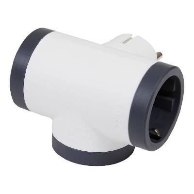 АДАПТЕР 3 ГНЕЗДА Т- ОБРАЗЕН LEGRAND 694520 (694520 шуко 3x бял)
