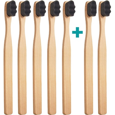 Nanosmile Ultrajemný zubní kartáček Eco Black 7 ks