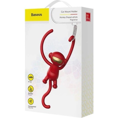 Baseus Fragrance Car Monkey-Shaped Red