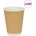 vidaXL Хартиени чаши за кафе 500 бр. 12oz 300ml Кафяво (4102800)