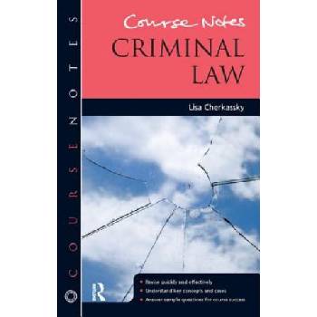 Course Notes: Criminal Law | Lisa Cherkassky