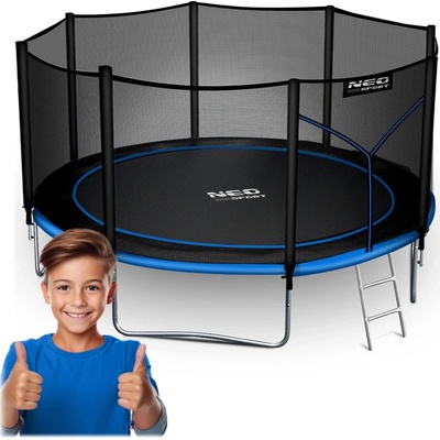Neo-Sport 374 cm + ochranná síť + žebřík