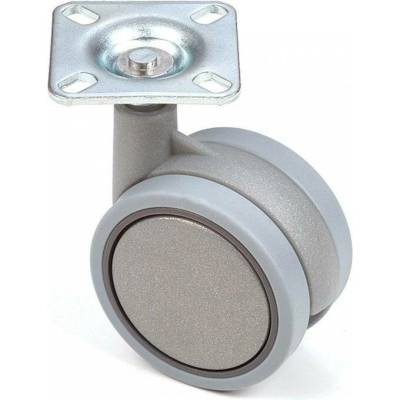 Tente Koliesko 65 mm otočné s brzdou / šedé
