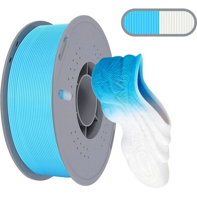 Kingroon Dual-Color TPU 85A Modro-Biela 1 kg 1,75 mm