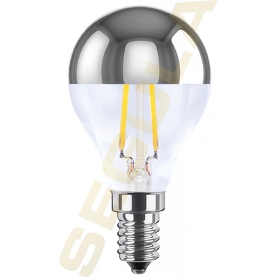 Segula 55370 LED kapka zrcadlový vrchlík stříbrná E14 2,5 W 21 W 200 Lm 2.700 K