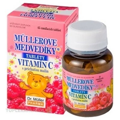 Müllerove medvedíky Vitamín C citrón 45 tabliet