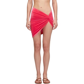 SUNDEK Short in light velvet sarong - Pink (Pitaya)