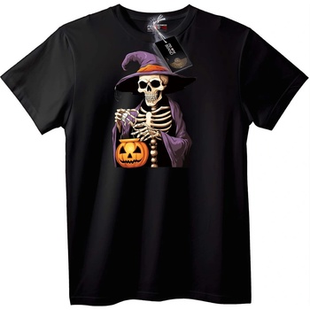 NOONEBRAND Тениска Скелетна Вещица за Halloween - 2XL, Black