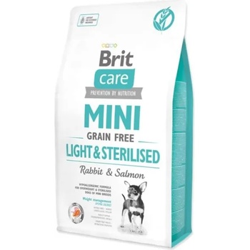 Image 1 of Brit Care Mini Grain Free Light & Sterilised Rabbit & Salmon 2 kg