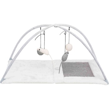 TRIXIE junior - Подложка за драскане с висящи играчки, 60 × 33 × 42 см