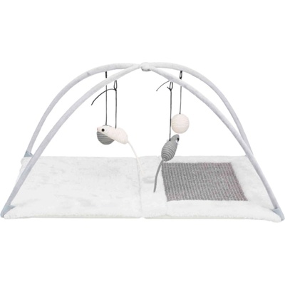 TRIXIE junior - Подложка за драскане с висящи играчки, 60 × 33 × 42 см