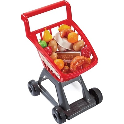 Ecoiffier Игрален комплект Ecoiffier - Пазарска количка с продукти (7900001205)