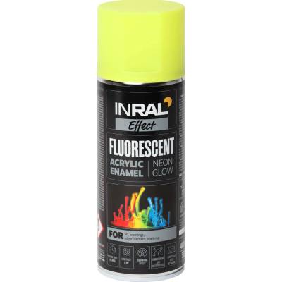 TEGRA INRAL fluorescenčný akrylový sprej 400 ml žltá
