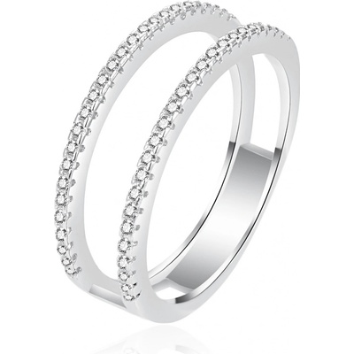 Agato stříbrný prsten se zirkony AGT R18W