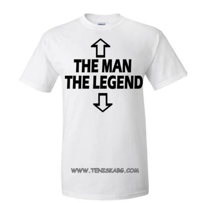 Fruit of the Loom Тениска с надпис - The man the legend
