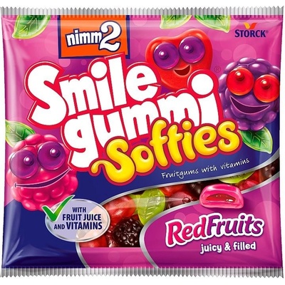 nimm2 Smilegummi Softies Red fruits bonbóny 90 g