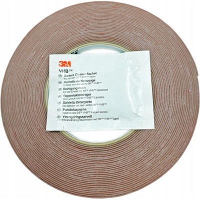 3M Oboustranná lepicí páska VHB GPH 12 mm x 10 m s čisticím ubrouskem
