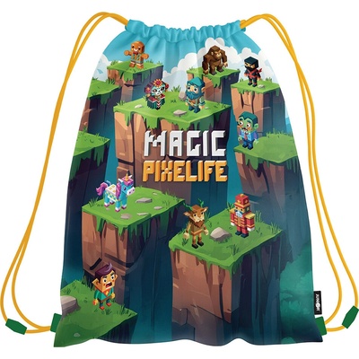 Junior S9 vrecko na prezuvky s potlačou Magic Pixelife