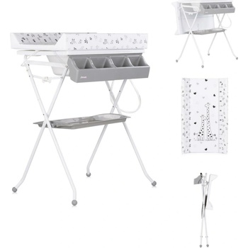 CHIPOLINO Vanička s prebaľovacou podložkou a stojanom Aqua Giraffe