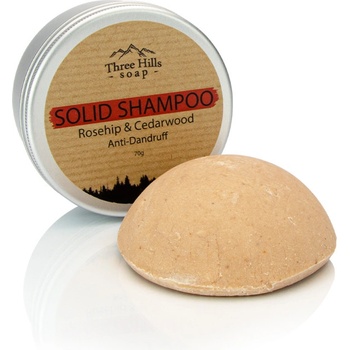 Three Hills Soap pevný šampon šípek a cedrové dřevo 70 g