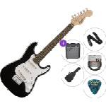 Squier Mini Strat V2 IL Black Premium SET Black Електрическа китара