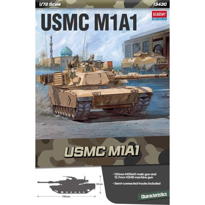 ACADEMY Model Kit tank 13430 USMC M1A1 1:72