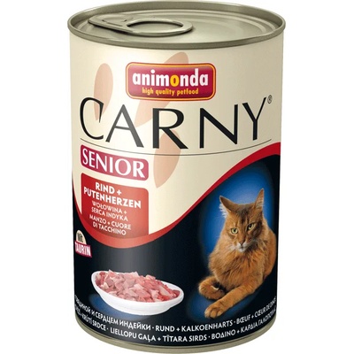 Animonda Cat Carny Senior, hovädzie a morčacie srdce 400 g (83596)