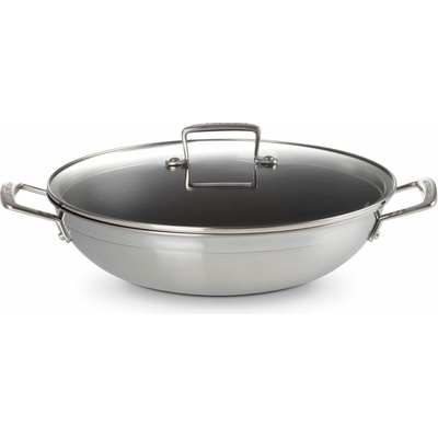 Le Creuset Wok CLASSIC 30 cm, 4,3 l, stříbrná, nerezová ocel