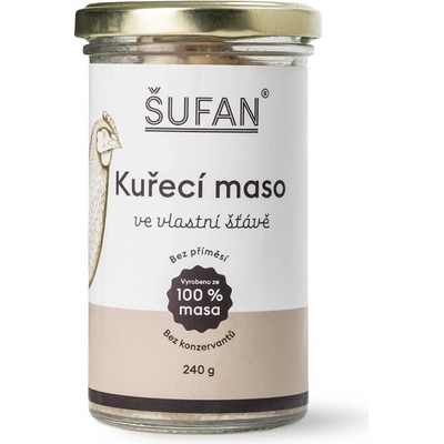 ŠUFAN Kuřecí maso ve vlastní šťávě 240 g